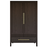 Шкаф платяной Primo с выдвижными ящиками шпон Темный орех варинант исполнения - 1 | Loft Concept в Уфе