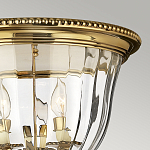 Потолочный светильник цвета латунь с прозрачным плафоном в форме чаши Hinkley варинант исполнения - 11 | Loft Concept в Уфе