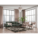 Люстра многоярусная с переплетенными металлическими элементами черного и золотого цвета и прозрачными хрустальными подвесками Empire Chandelier Crystal варинант исполнения - 12 | Loft Concept в Уфе