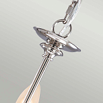 Люстра цвета никель с прозрачными стеклянными подвесками в форме капель Elstead Lighting варинант исполнения - 9 | Loft Concept в Уфе