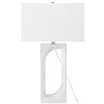 Настольная лампа на прямоугольном корпусе с тканевым абажуром One Piece Support варинант исполнения - 4 | Loft Concept в Уфе