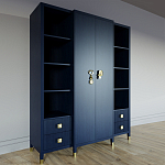 Большой шкаф с витриной Elsa Dreams Blue варинант исполнения - 1 | Loft Concept в Уфе