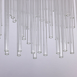 Люстра круглая с прозрачными стеклянными трубками Nembus варинант исполнения - 7 | Loft Concept в Уфе