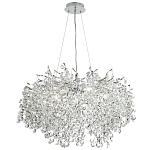 Люстра с хрустальными подвесками на металлических ветках Fairytree Light Silver Chandelier 14 варинант исполнения - 2 | Loft Concept в Уфе