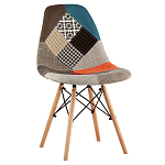 Стул с обивкой в технике пэчворк DSW варинант исполнения - 1 | Loft Concept в Уфе