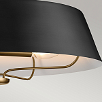 Подвесной светильник с конусовидным металлическим абажуром черного цвета Kichler варинант исполнения - 16 | Loft Concept в Уфе