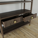 Стеллаж с двумя ящиками Elsa Dreams Walnut варинант исполнения - 3 | Loft Concept в Уфе