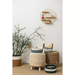 Корзина для хранения с ручками Interlacement Green варинант исполнения - 6 | Loft Concept в Уфе