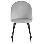 Мягкий стул в сером велюре Miruna Chair варинант исполнения - 2 | Loft Concept в Уфе