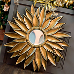 Зеркало-солнце с золотыми с лучами Rays of Peace варинант исполнения - 3 | Loft Concept в Уфе