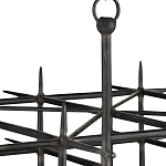 Люстра черная квадратной остроконечной формы Black Square варинант исполнения - 1 | Loft Concept в Уфе