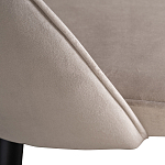 Стул велюровый серо-бежевый Schelde Gray Beige варинант исполнения - 4 | Loft Concept в Уфе