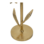 Столик с золотистым основанием в виде цветка и круглой мраморной столешницей Golden Snowdrop варинант исполнения - 4 | Loft Concept в Уфе