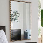 Зеркало прямоугольное в фактурной золотой раме Reflective Fabric варинант исполнения - 6 | Loft Concept в Уфе