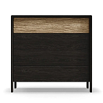 Комод 4 ящика с подсветкой на рельефном фасаде Warm Industrial варинант исполнения - 1 | Loft Concept в Уфе