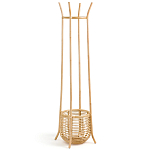 Напольная вешалка с корзиной из ротанга Trina Wicker Floor Hanger варинант исполнения - 2 | Loft Concept в Уфе