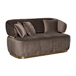 Диван двухместный коричневый Clarisse варинант исполнения - 1 | Loft Concept в Уфе