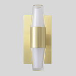 Бра с золотым основанием и прозрачным плафоном цилиндрической формы Golden Geometry варинант исполнения - 1 | Loft Concept в Уфе