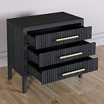 Тумба Primo  с тремя ящиками шпон Черный дуб варинант исполнения - 4 | Loft Concept в Уфе