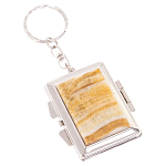 Зеркало брелок складное двухстороннее из натурального камня Оникс Silver Stone Mirrors варинант исполнения - 1 | Loft Concept в Уфе