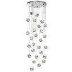 Люстра каскадня с 27-ю прозрачными шарообразными подвесами Bubbles Bocci варинант исполнения - 4 | Loft Concept в Уфе