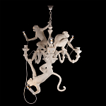 Люстра с тремя фигурами обезьян с лампочками в руках белого цвета Hanging Monkey варинант исполнения - 2 | Loft Concept в Уфе