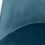 Барный стул вращающийся со спинкой Синий Велюр Vendramin Chair варинант исполнения - 4 | Loft Concept в Уфе