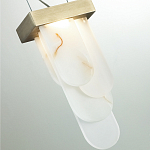 Подвесной светильник с белыми вертикальными элементами Alabaster Totem варинант исполнения - 11 | Loft Concept в Уфе