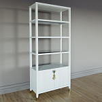 Стеллаж со стеклянными полками Elsa Dreams White варинант исполнения - 1 | Loft Concept в Уфе