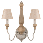 Бра с двумя конусовидными тканевыми абажурами Neighborhood варинант исполнения - 1 | Loft Concept в Уфе