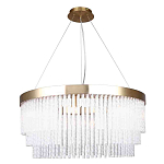 Люстра подвесная со стеклянными подвесками в виде перекрученных трубочек Nembus варинант исполнения - 1 | Loft Concept в Уфе