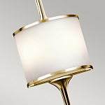 Бра вертикальное с белым полукруглым плафоном и длинным стержнем L Kichler варинант исполнения - 8 | Loft Concept в Уфе