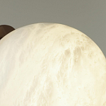 Настенно-потолочный светильник с плафоном в форме шара из алебастра Cryptocrystalline Stone варинант исполнения - 6 | Loft Concept в Уфе