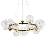 Дизайнерская кольцевая люстра с гирляндой внутри стеклянных плафонов Iona Garland Chandelier 9 варинант исполнения - 1 | Loft Concept в Уфе