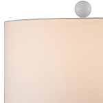 Настольная лампа белая с тканевым абажуром в форме цилиндра Morphing варинант исполнения - 2 | Loft Concept в Уфе