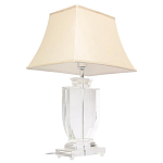 Настольная лампа хрустальная с бежевым абажуром Perfect варинант исполнения - 2 | Loft Concept в Уфе