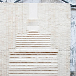 Большое Панно Абстракция белые нити Huipil Wall Hanging варинант исполнения - 3 | Loft Concept в Уфе