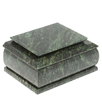 Шкатулка с зеркалом из натурального камня змеевик Stone Casket варинант исполнения - 1 | Loft Concept в Уфе