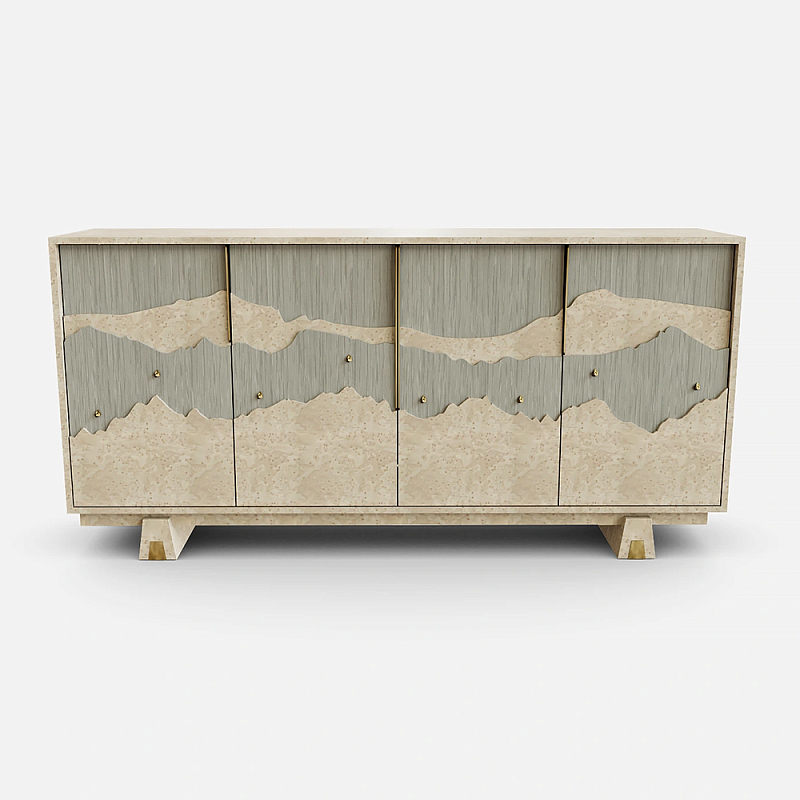 Буфет Okinawa Taupe Large Бежевый Серый Золотой в Уфе | Loft Concept 