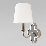 Бра с белым текстильным абажуром и фигурным основанием с зеркальной вставкой Vitorino варинант исполнения - 20 | Loft Concept в Уфе