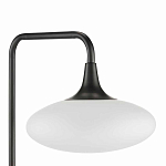 Торшер с белым стеклянным плафоном в форме эллипса Kernel варинант исполнения - 2 | Loft Concept в Уфе