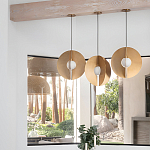 Подвесной светильник в форме золотых дисков Minimalist Lighting Fixture варинант исполнения - 4 | Loft Concept в Уфе