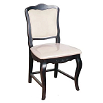 Стул из массива березы с мягким сиденьем без подлокотников в стиле прованс Vintage варинант исполнения - 1 | Loft Concept в Уфе