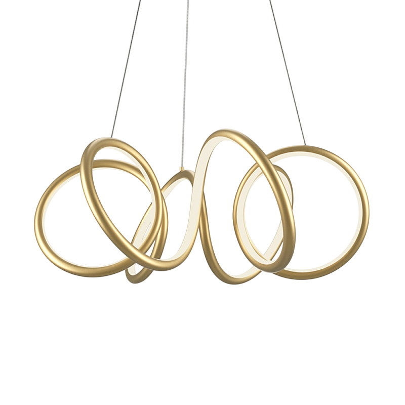 Люстра подвесная Curve 3000-4000К Черный Латунь в Уфе | Loft Concept 