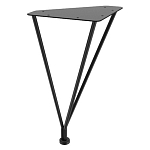 Стол журнальный c коричневой круглой столешницей на четырех металлических ножках Charm Coffee Table варинант исполнения - 3 | Loft Concept в Уфе