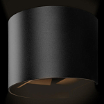 Уличный настенный светильник цилиндрической формы черного цвета из металла Urban Minimalist варинант исполнения - 3 | Loft Concept в Уфе