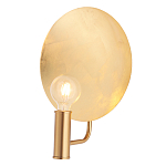 Бра с золотым круглым отражателем и открытой лампой Sun Glow Disc варинант исполнения - 3 | Loft Concept в Уфе