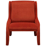Дизайнерское кресло оранжевое в мягкой велюровой обивке Granger Armchair Orange варинант исполнения - 3 | Loft Concept в Уфе