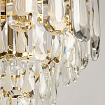 Люстра многоярусная с овальными прозрачными подвесками 36 см Harmonica варинант исполнения - 4 | Loft Concept в Уфе