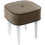 Квадратный мягкий пуф на белых ножках Winton Pouf Square варинант исполнения - 3 | Loft Concept в Уфе